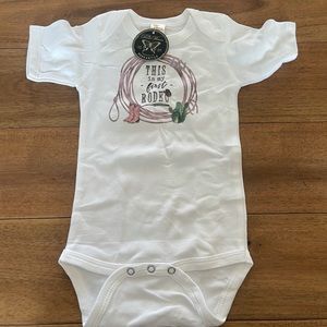 This is my first rodeo onesie